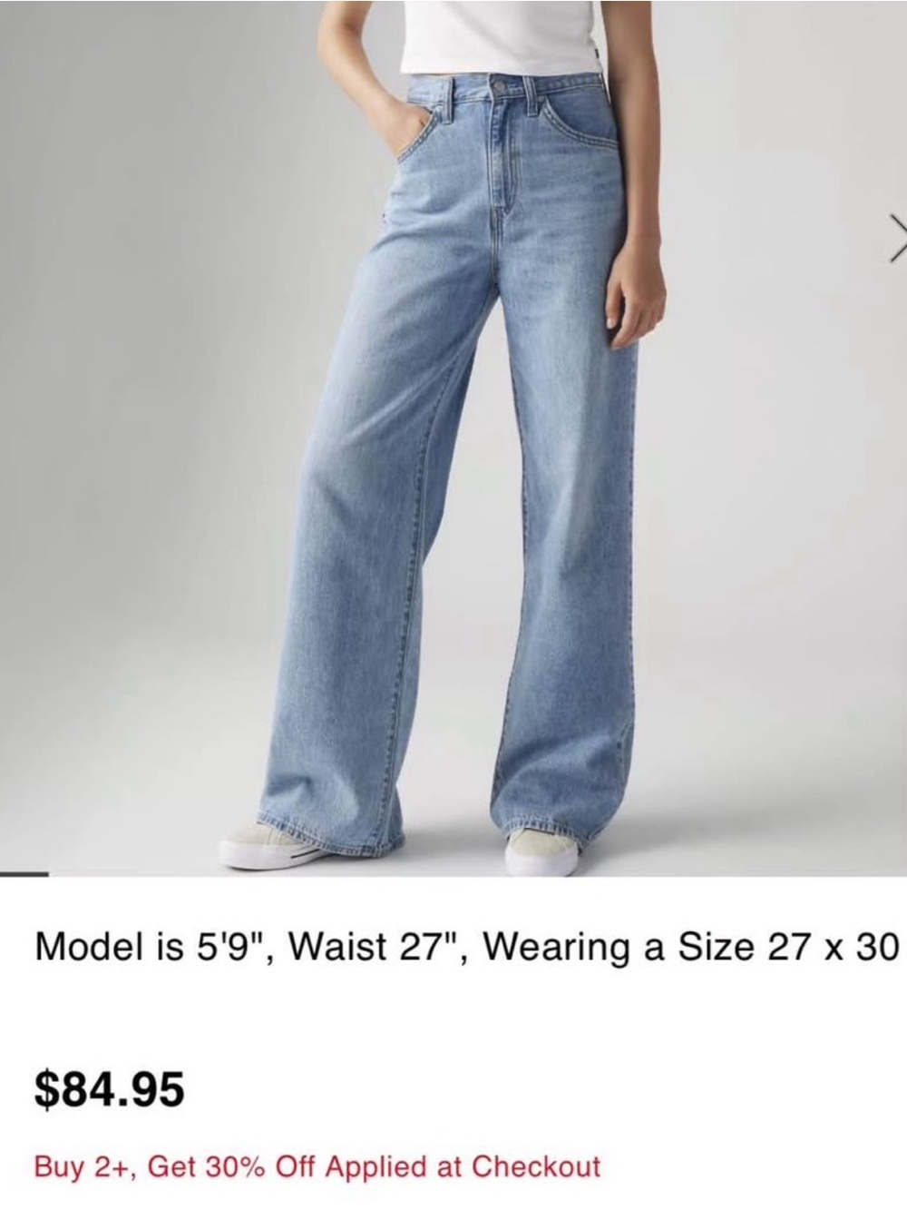Levi's Light Blue Wide-Leg Women's Jeans